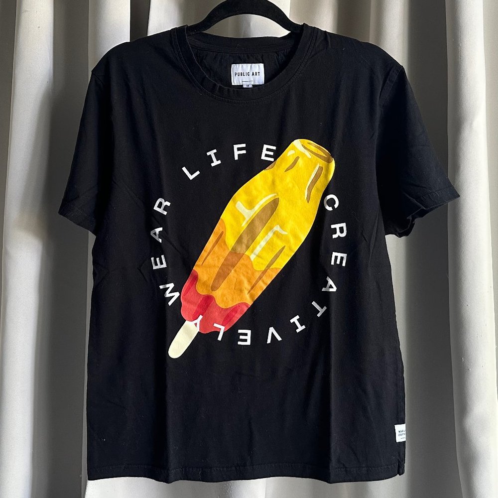 MENS public art ice cream shirt